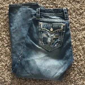Size 29 Rock Revival Capris